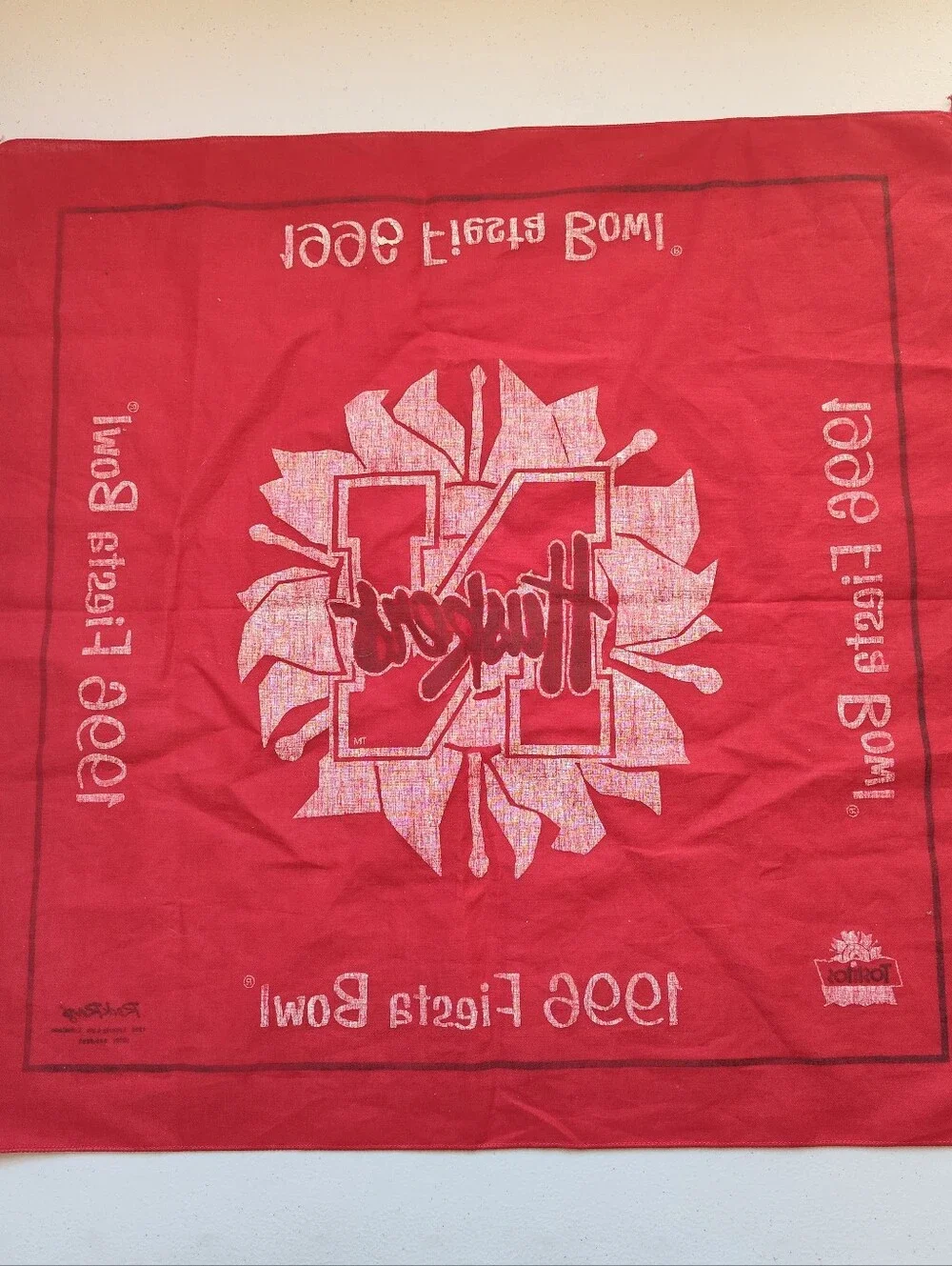 Nebraska Huskers Red 1996 Fiesta Bowl Wall Tapestry
